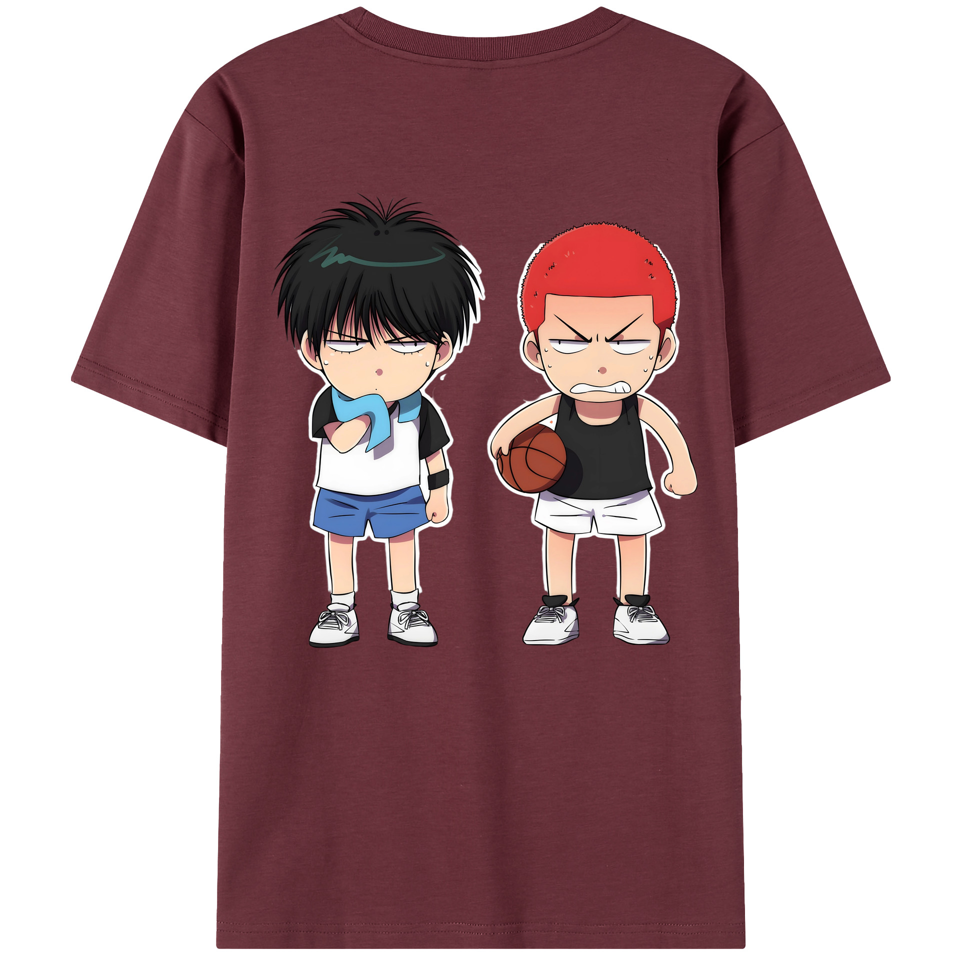 SLAM DUNK／スラムダンク 綿100％半袖Tシャツ（背面プリント）